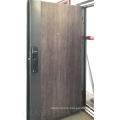 Painting Natural Wood Veneer Surface Coded lock Entrance Interior Security Steel Door For Gate